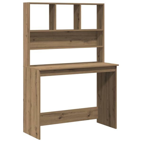vidaXL Schreibtisch mit Regal Artisan-Eiche 102x45x148cm Holzwerkstoff