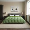 vidaXL Winterbettdecke Gepolstert Gr&uuml;n 200 x 220 cm Mikrofaser