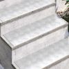 vidaXL Treppe Tritt Rechtwinklig 2 pcs Silber 75 x 25 cm Aluminium