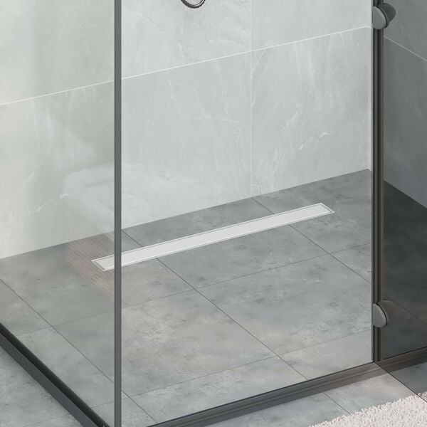 vidaXL 2 in 1 Duschabfluss Silber 70 cm Edelstahl 304