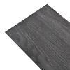 vidaXL PVC-Fliesen Nicht Selbstklebend 4,46 m² 3 mm Schwarz