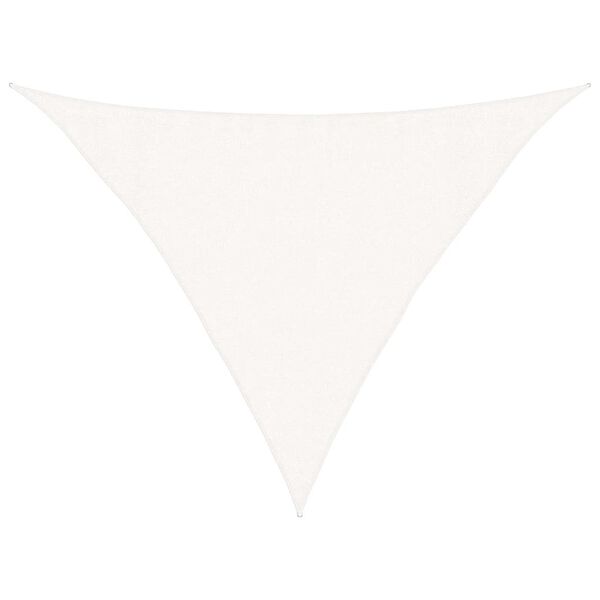 vidaXL Sonnensegel 160 g/m&sup2; Wei&szlig; 3,5x3,5x4,9 m HDPE