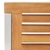 vidaXL Gartenst&uuml;hle mit Kissen 2 Stk. Massivholz Teak und Stahl