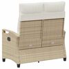 vidaXL Gartenbank mit Kissen Beige und Creme 105 x 60 x 112 cm