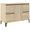 vidaXL Waschbeckenunterschrank Sonoma-Eiche 80x33x60 cm Holzwerkstoff