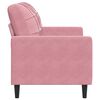 vidaXL 2-Sitzer-Sofa Rosa 120 cm Samt