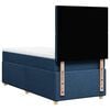 vidaXL Boxspringbett mit Matratze Blau 80x200 cm Stoff