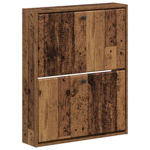vidaXL Wandmontierter Schuhschrank BREDA 71 x 17 x 86 cm Holzwerkstoff