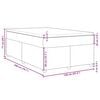 vidaXL Boxspringbett mit Matratze Dunkelgrau 120x200 cm Stoff