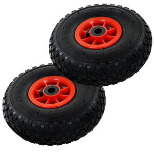 vidaXL Sackkarrenr&auml;der 2 Stk. Gummi 3,00-4 (245x82)