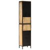vidaXL Badschrank 40x27x180 cm Eisen und Massivholz Mango