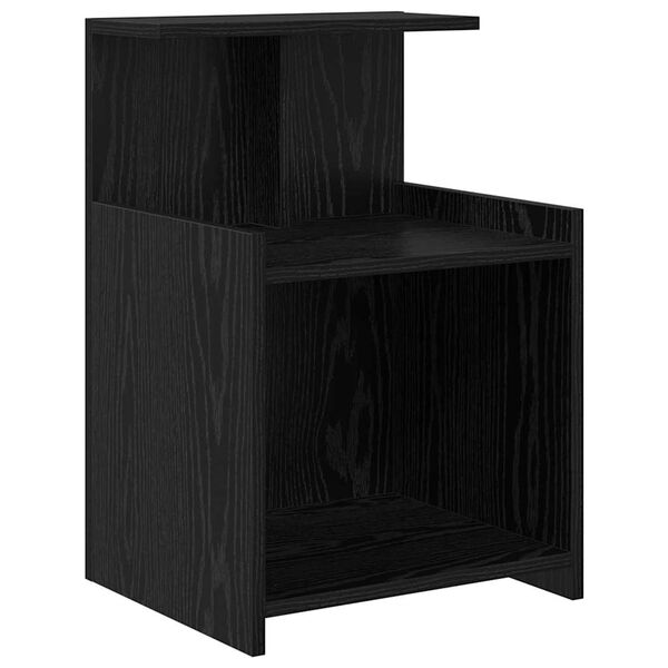 vidaXL Nachttisch Schwarz Eichen-Optik 40 x 35 x 60 cm Holzwerkstoff