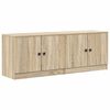 vidaXL Bettschrank 2 pcs Sonoma-Eiche 66 x 35 x 48 cm Holzwerkstoff