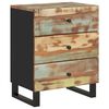 vidaXL Nachttisch 50x33x62 cm Altholz Massiv & Holzwerkstoff