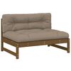 vidaXL Mittelsofa Honigbraun 120x80 cm Massivholz Kiefer