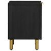 vidaXL Nachttische 2 Stk. Schwarz 40x33x46 cm Massivholz Mango