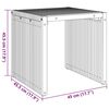 vidaXL Garten-Beistelltisch Braun 45 x 42,5 x 45 cm Massivholz Teak