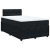 vidaXL Boxspringbett mit Matratze Schwarz 120x190 cm Samt
