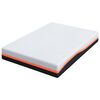 vidaXL Matratze Weiß und Grau 140 x 200 cm Memory Foam