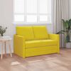 vidaXL Bodensofa mit Schlaffunktion Dunkelgelb 122x204x55 cm Samt