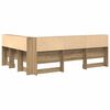 vidaXL Aufbewahrungskopfteil Artisan-Eiche 140 cm Holzwerkstoff