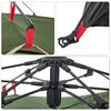 vidaXL Kuppel-Campingzelt 3 Personen Grün Quick Release