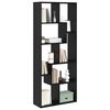 vidaXL B&uuml;cherregal Schwarz Eichen-Optik 67 x 25 x 162 cm Holzwerkstoff