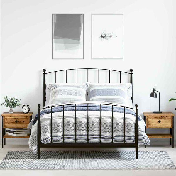 vidaXL Nachttisch 2 pcs Altholz 40 x 42 x 45 cm Schichtholz und Metall