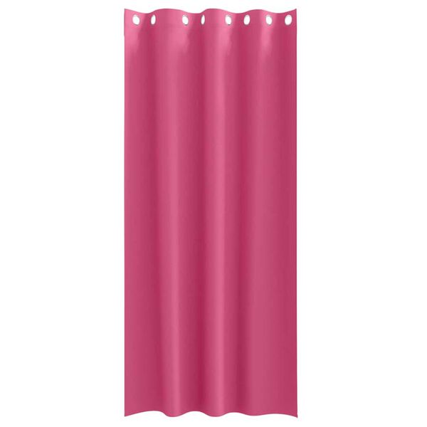 vidaXL Verdunkelungs-Vorh&auml;nge mit Ringen 2 pcs Helles Pink