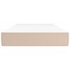 vidaXL Taschenfederkernmatratze Cappuccino 90x190x20 cm Kunstleder