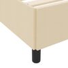 vidaXL Boxspringbett Creme 90 x 200 cm Stoff
