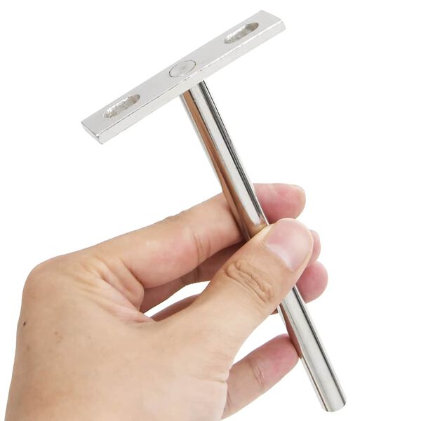 vidaXL Regaltr&auml;ger Schwebend 12 Stk. Unsichtbar &Oslash;10x150 mm