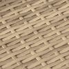 vidaXL 6-tlg. Garten-Sofagarnitur mit Kissen Beige Poly Rattan