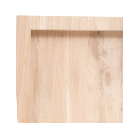 vidaXL Tischplatte 120x40x(2-4) cm Massivholz Unbehandelt Baumkante