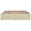vidaXL Bettgestell ohne Matratze Creme 200x200 cm Stoff