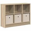 vidaXL Sideboard mit Schubladen Sonoma-Eiche 73,5 x 22,5 x 53,5 cm