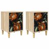 vidaXL Nachttisch LOCHEM 2 stk. Sonoma-Eiche 36 x 33 x 50 cm