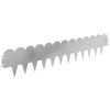 vidaXL Raseneinfassung 30 stk. 103 x 20 cm Stahl Silber