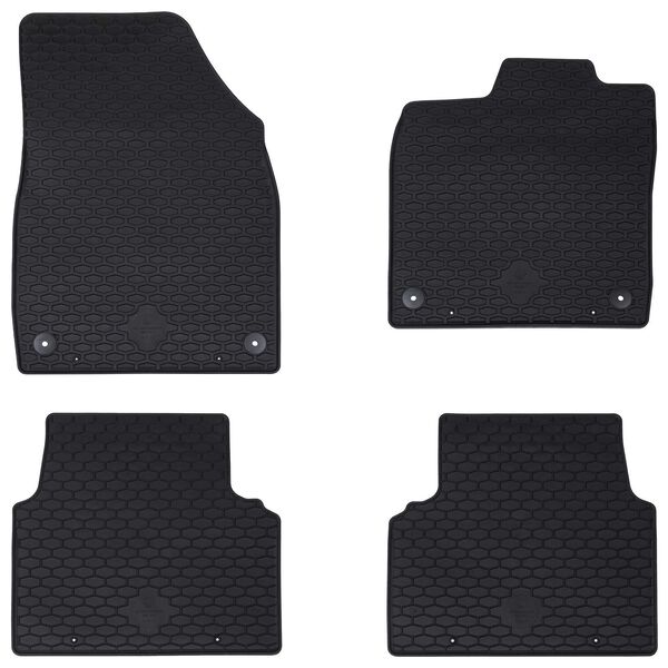 vidaXL Autofu&szlig;matte 4 pcs Schwarz geeignet f&uuml;r VW ID.3 2019- Gummi