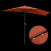 vidaXL Gartenparasol Terrakotta 294 x 150 x 224 cm Stoff