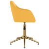 vidaXL B&uuml;rostuhl Drehbar Gelb Samt