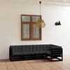 vidaXL 5-tlg. Garten-Lounge-Set mit Kissen Massivholz Kiefer