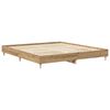 vidaXL Bettgestell ohne Matratze Artisan-Eiche 200x200cm Holzwerkstoff