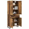 vidaXL Highboard Altholz 69,5 x 34 x 180 cm Holzwerkstoff