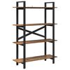 vidaXL B&uuml;cherregal 4 Ebenen 100 x 33,5 x 140 cm Holzwerkstoff Altholz