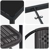 vidaXL Garten Essgruppe 5 pcs Schwarz Poly Rattan