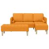 vidaXL Sofa Set mit Kissen 2 pcs Dunkelgelb Polyester