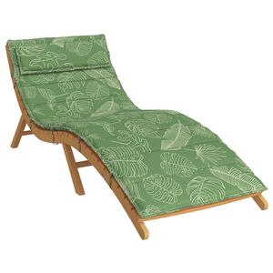 vidaXL Sonnen-Lounger Kissen Gr&uuml;n 180 x 60 x 4 cm Oxford-Stoff