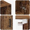 vidaXL Wandschrank Wandmontiert Altholz 60 x 31 x 70 cm Holzwerkstoff