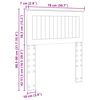 vidaXL Kopfteil Graues Sonoma 75 cm Holzwerkstoff